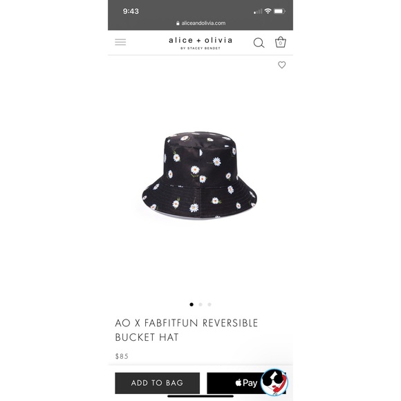 Alice Olivia Reversible Bucket Hat 